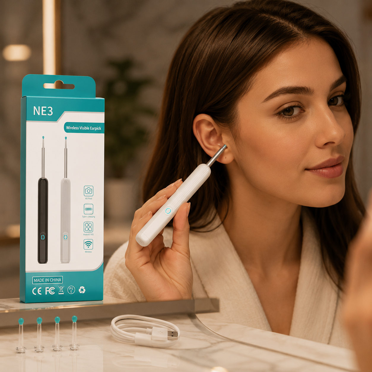 Smart Visual Intelligent Ear Cleaner with HD Camera
