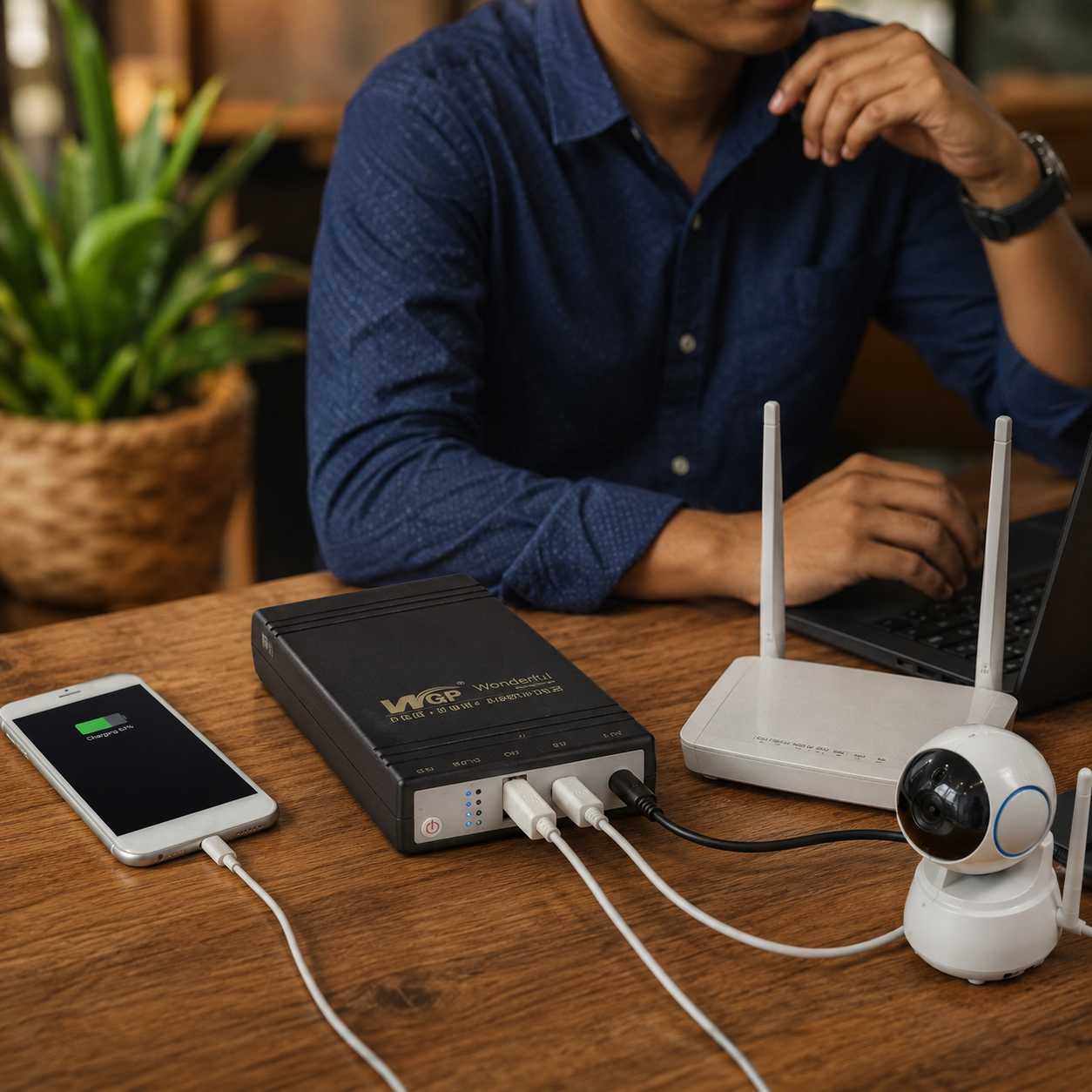 Mini UPS Backup Power Supply for WiFi Router & ONU