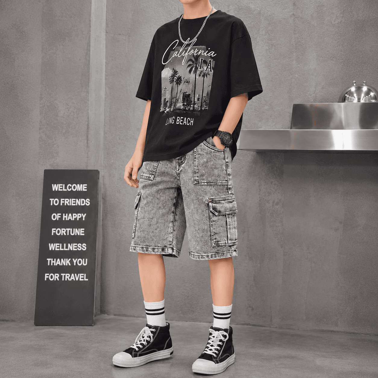 Classic Blue Denim Shorts for Boys – Stylish Casual Wear