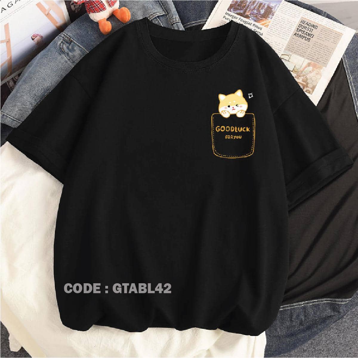 Women's Cotton Oversized Graphic T Shirt - Drop Shoulder Style