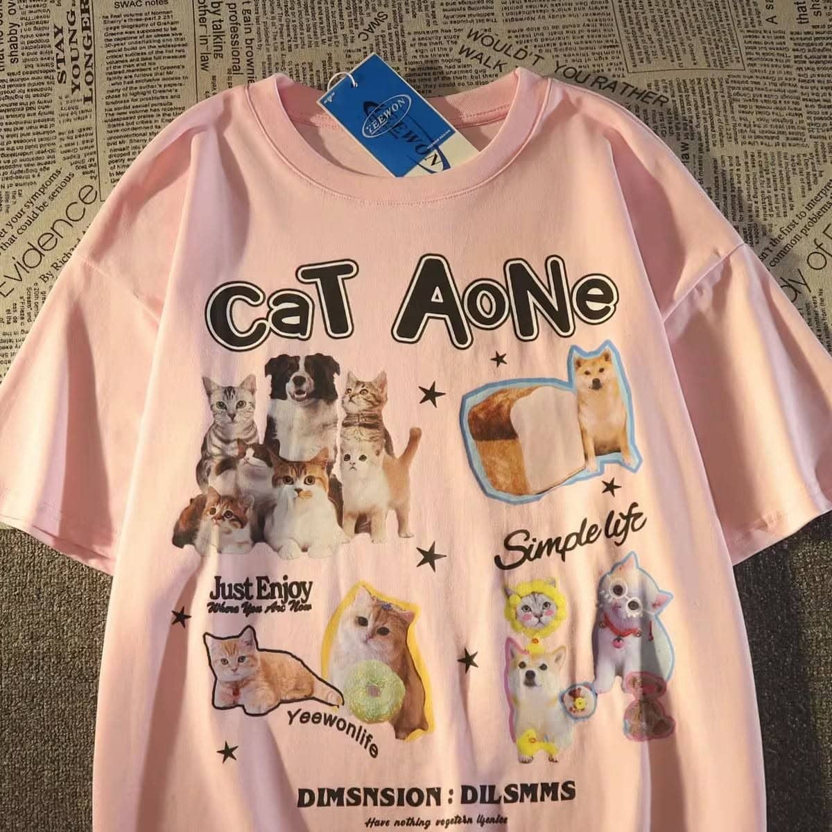 Women's Soft Fabric Oversized Graphic T Shirt