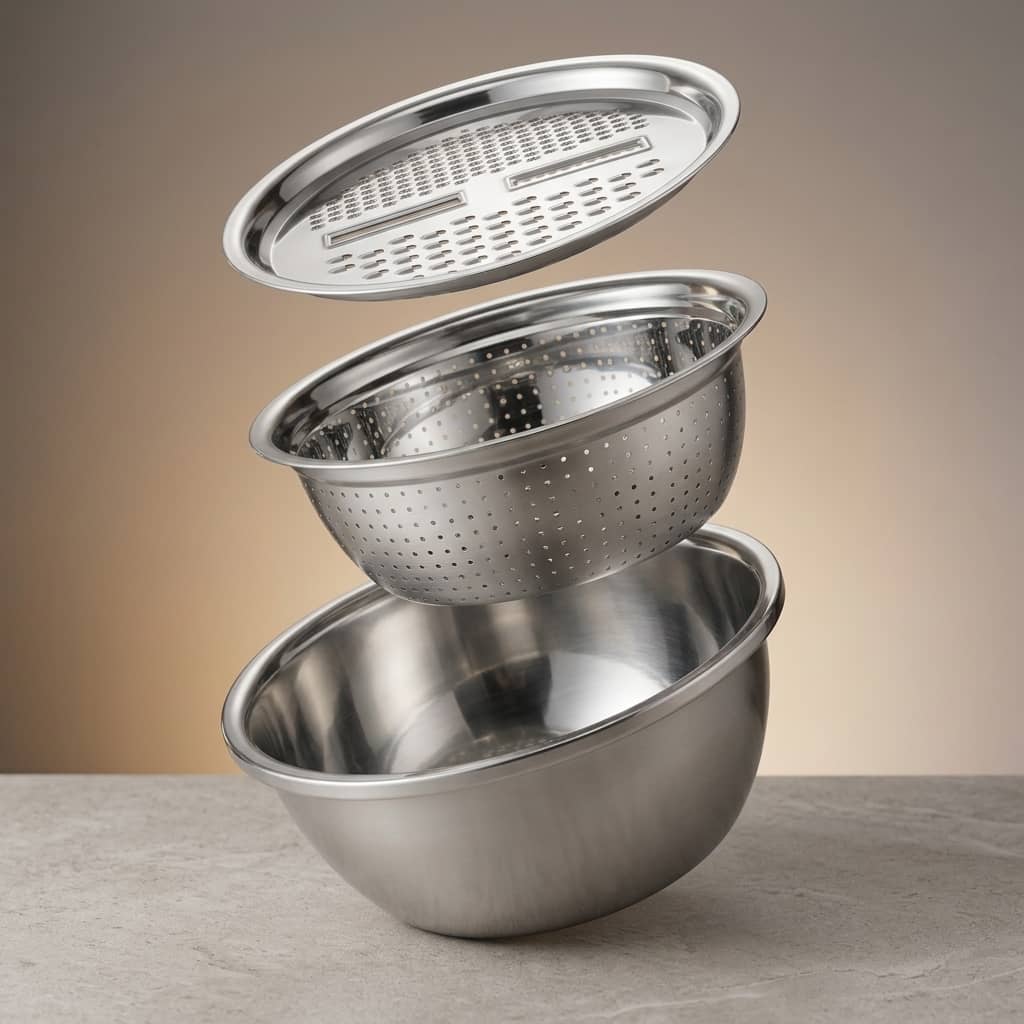 3-in-1 Multifunctional Stainless Steel Kitchen Set