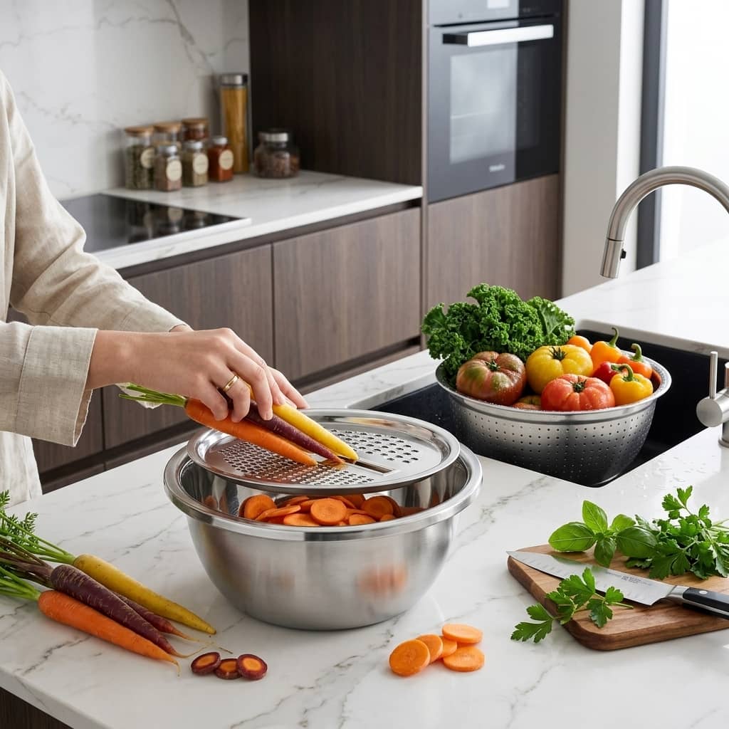 3-in-1 Multifunctional Stainless Steel Kitchen Set