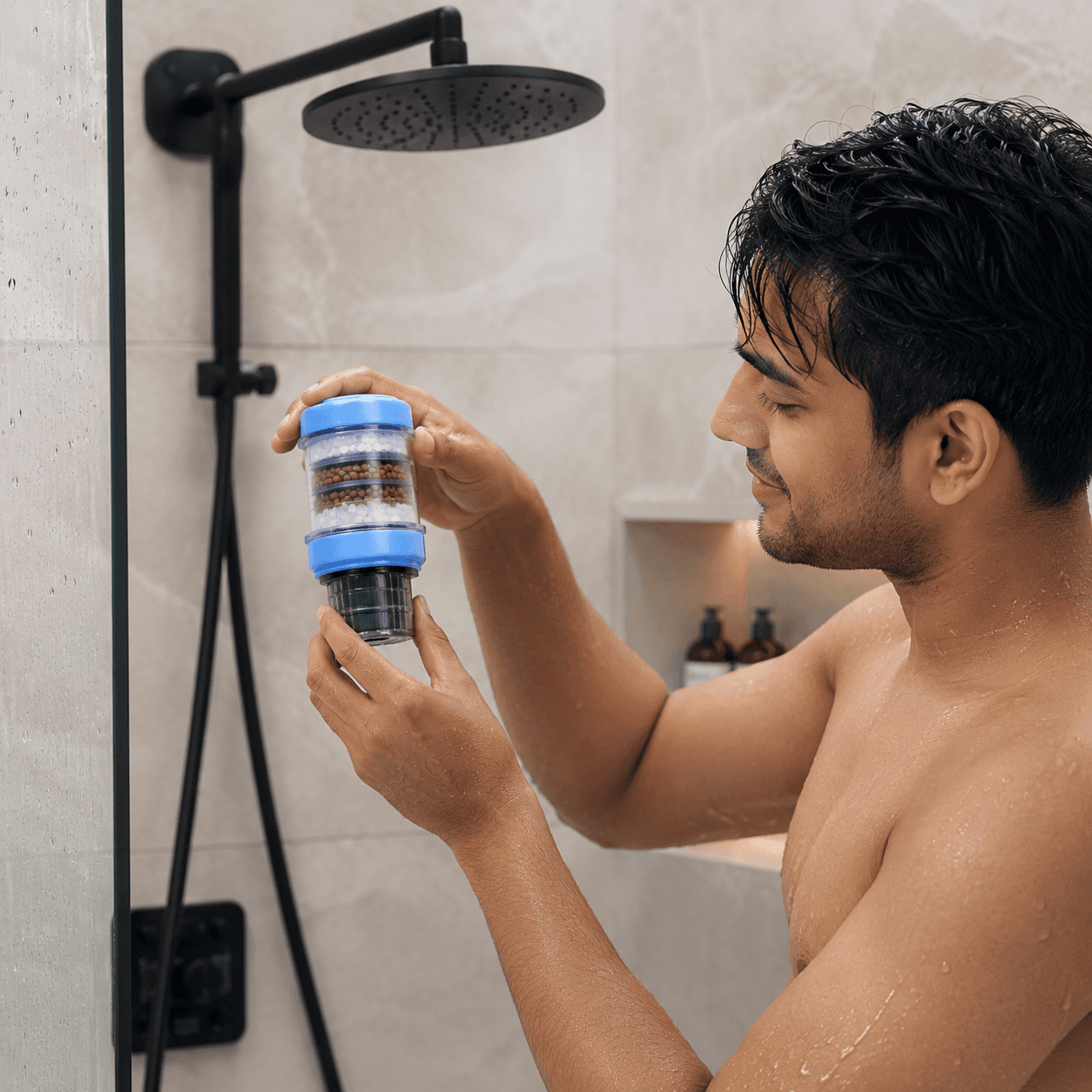 Six-Layer Faucet Water Filter for Kitchen Tap | activated carbon and medical stone – splash-proof .