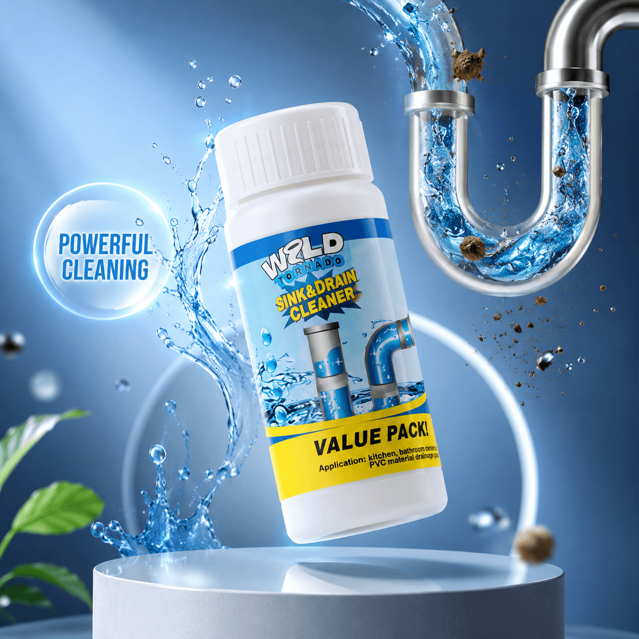 Strong Drain Cleaner & Clog Remover Powder 100ml