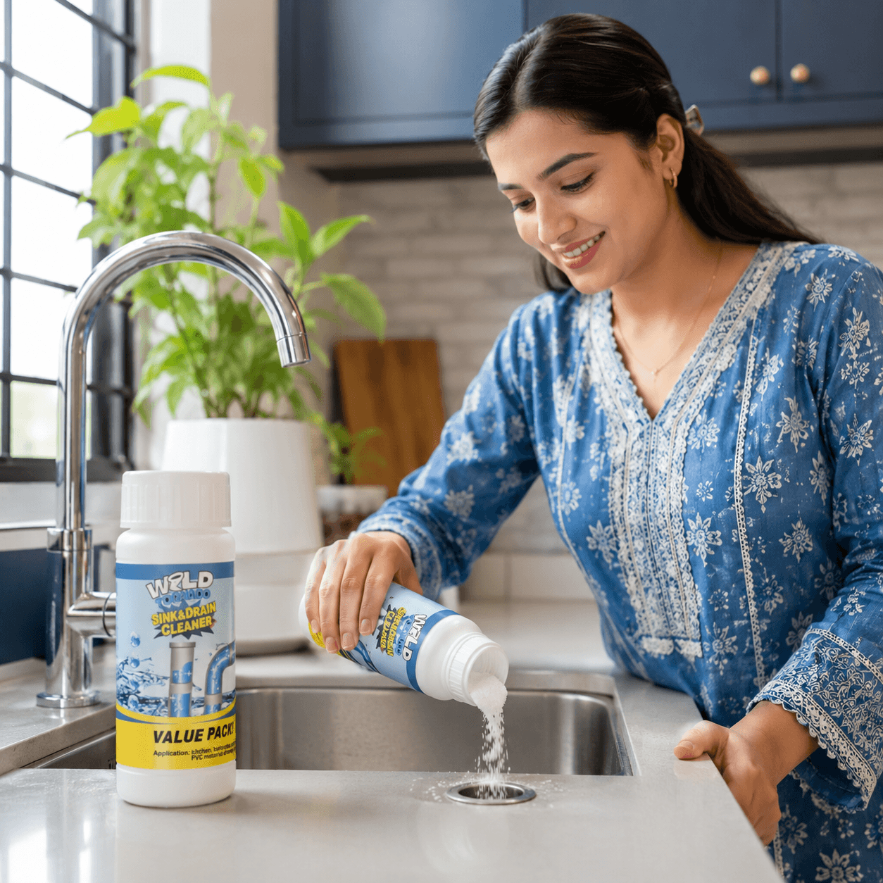 Strong Drain Cleaner & Clog Remover Powder 100ml