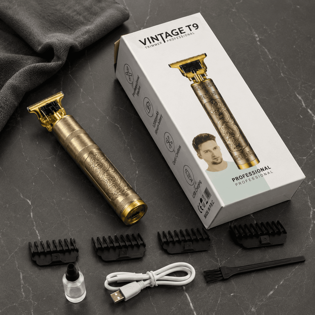 Vintage T9 Rechargeable Hair Trimmer