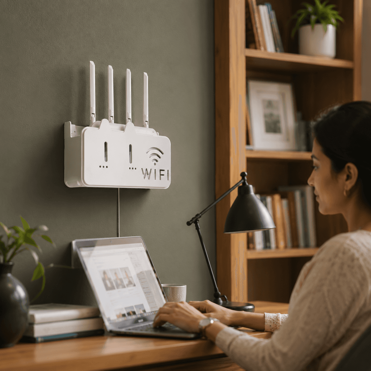 Wall Hanging WiFi Router Storage Box