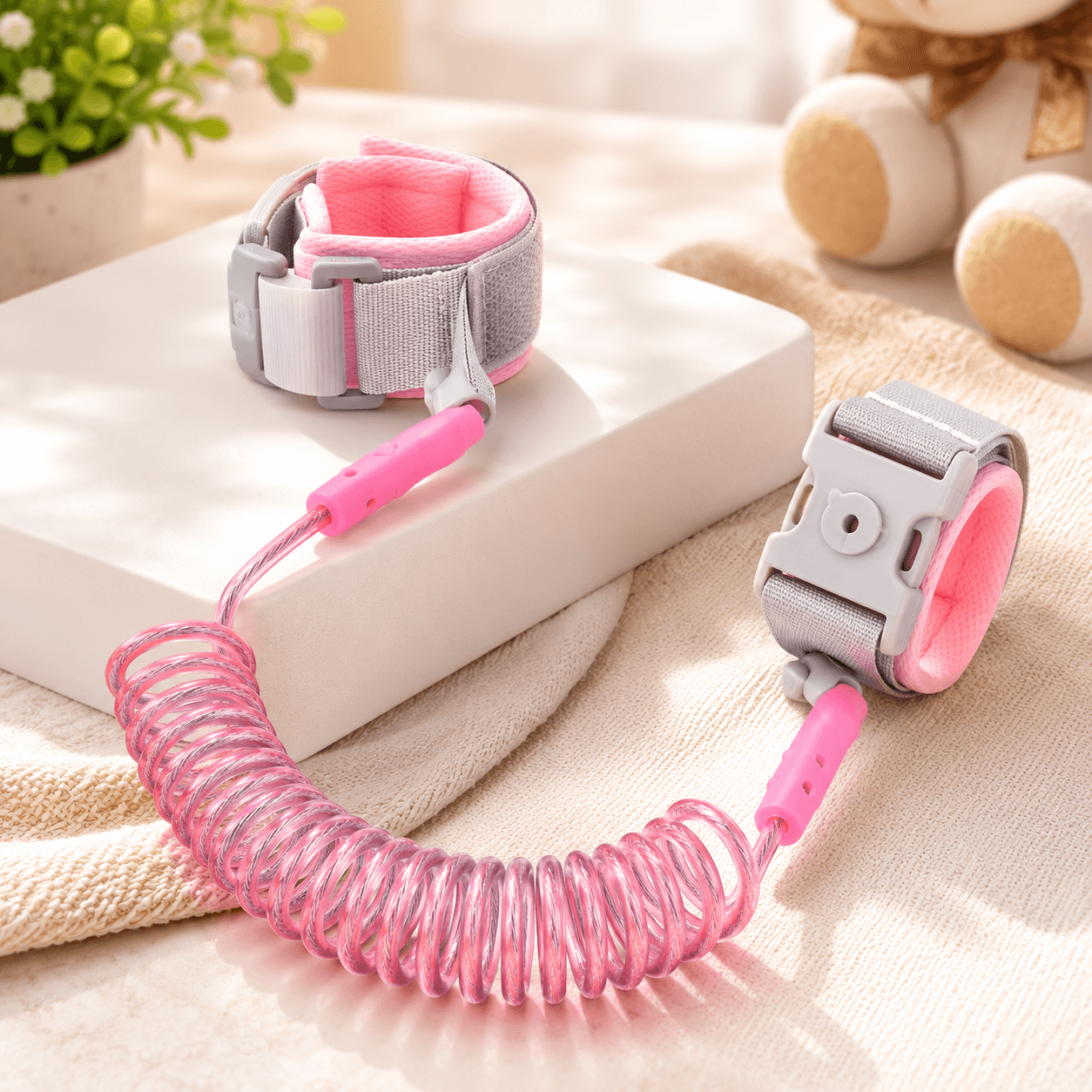 Baby Anti-Lost Wrist Link Safety Belt | Elastic Handle Anti-lost Belt for 1-10 Years Children - Cyclone