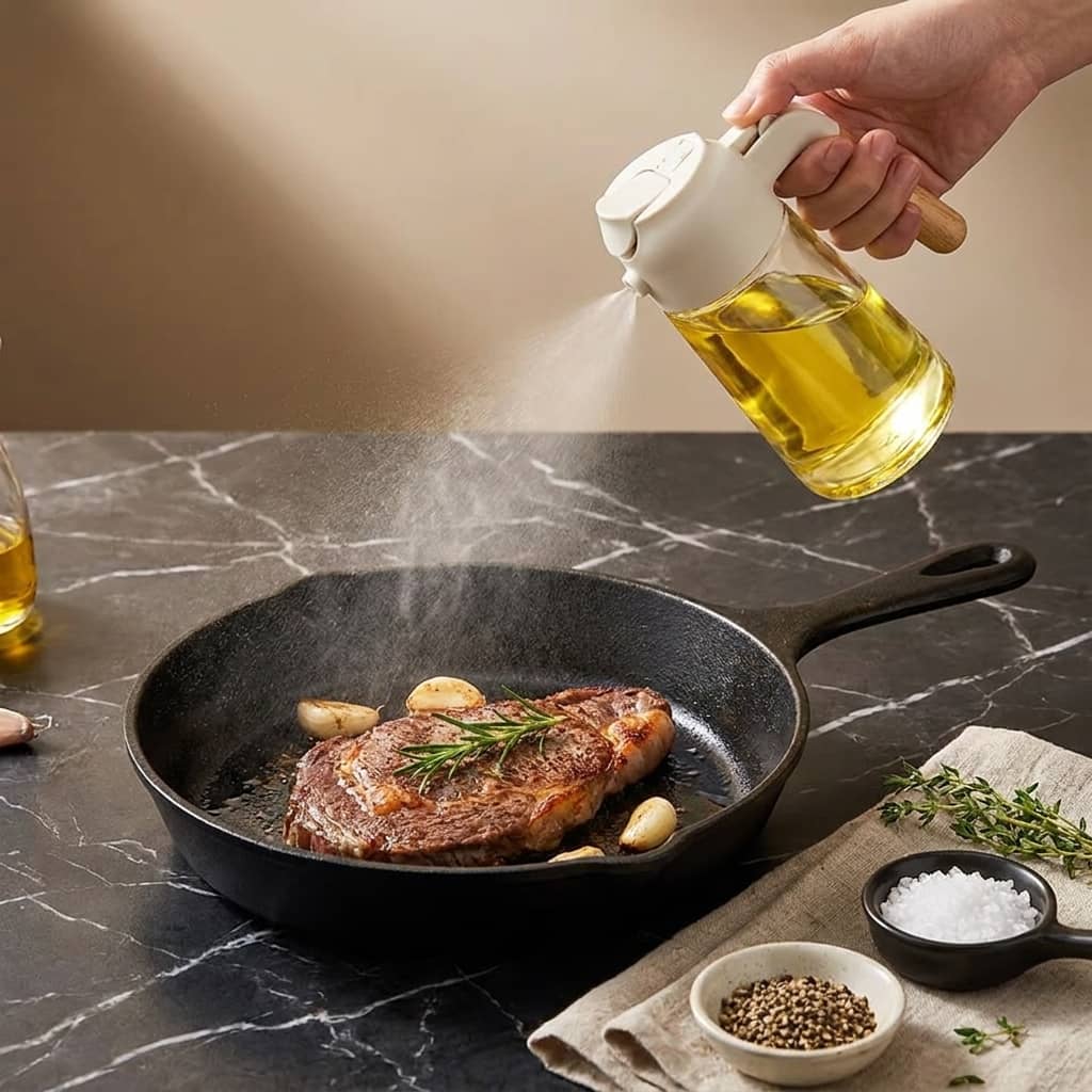 2-in-1 Oil Sprayer & Dispenser Bottle 500ml