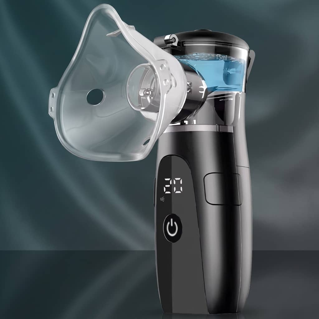 Portable Mesh Nebulizer | Ultrasonic Steam Inhaler for Kids & Adults with Smart USB Connector