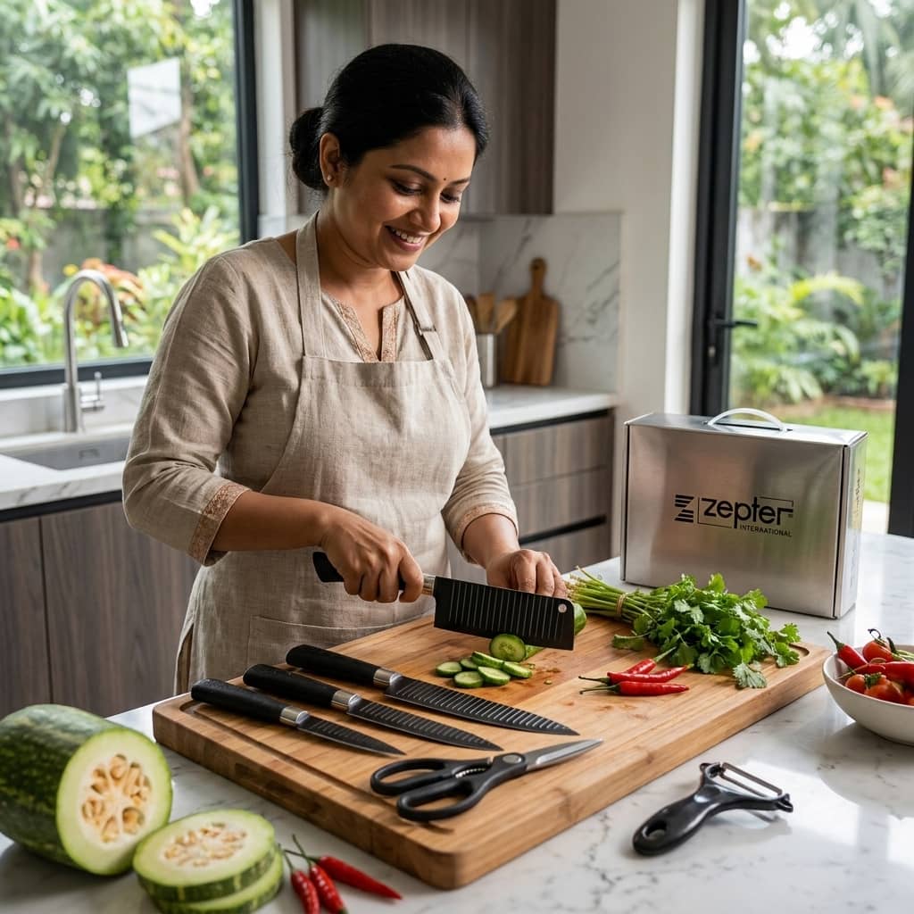 6-Piece Stainless Steel Kitchen Knife Set