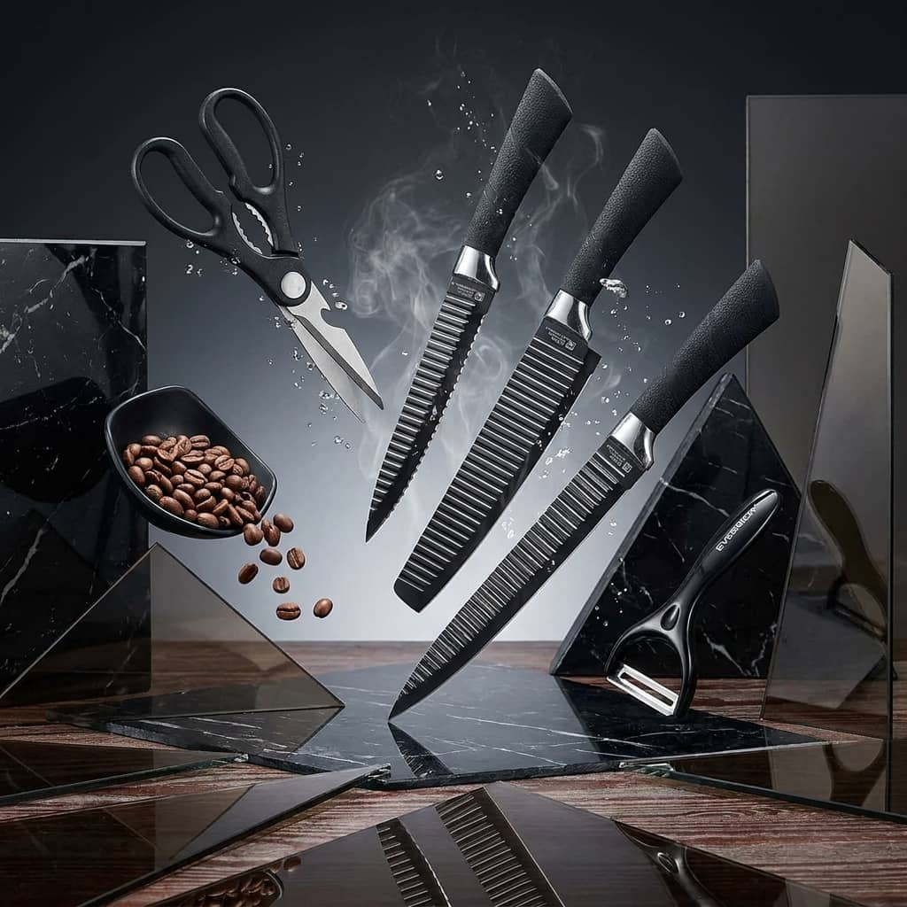 6-Piece Stainless Steel Kitchen Knife Set