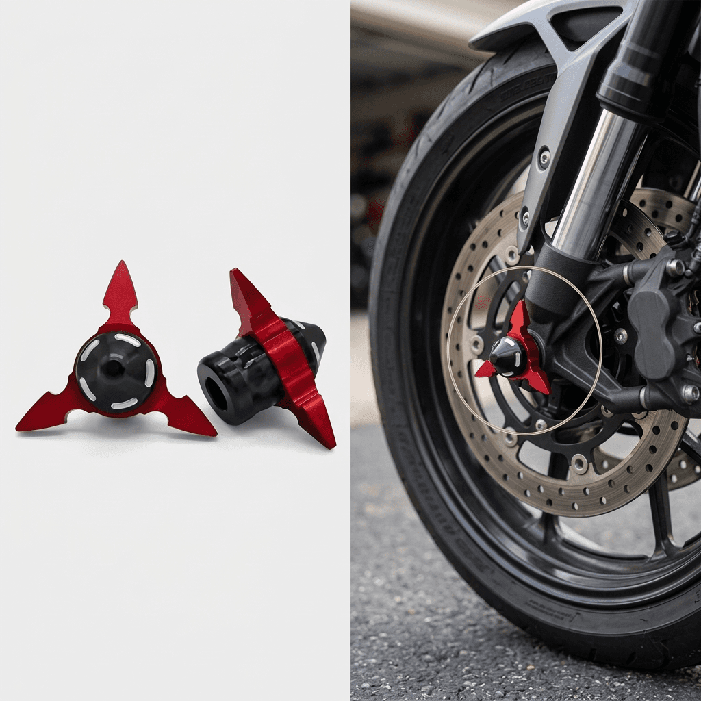 Star Gutli ninja star style bike stand/slider pads