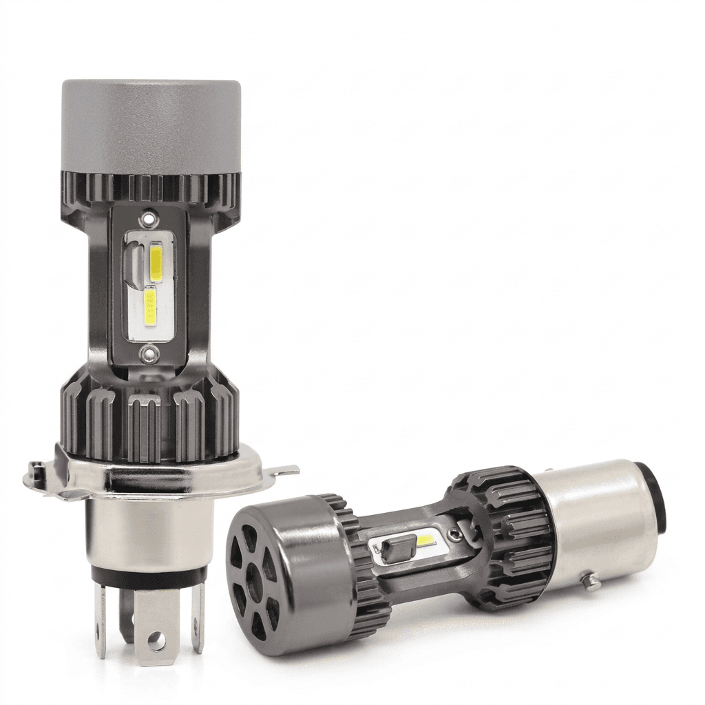 Jayan M8 LED Headlight Bulb, H4/HS1, Hi/Lo dual beam, 12-24V, 30Wx2, 3200LMx2