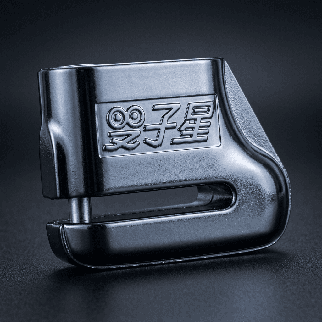 Top-Lock Disc Brake Lock (Taiwan design), chrome, with 2 keys