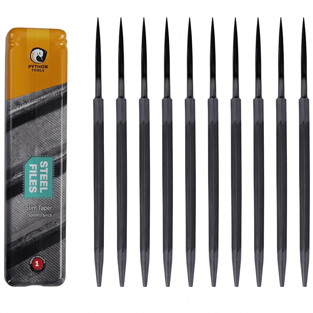 Python Tools Steel Files  Slim Taper