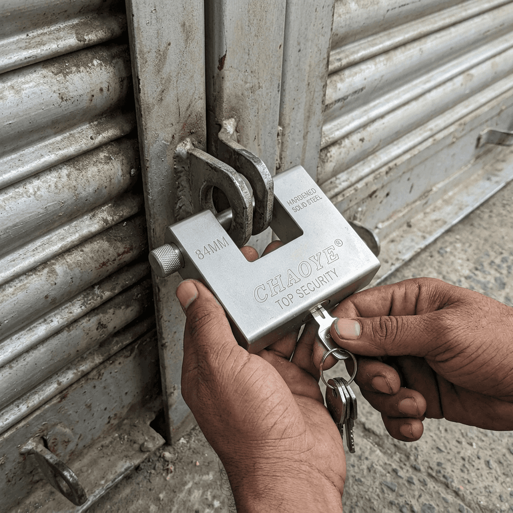 Chaoye Top Security Padlock  84mm, rectangle horizontal-beam steel padlock
