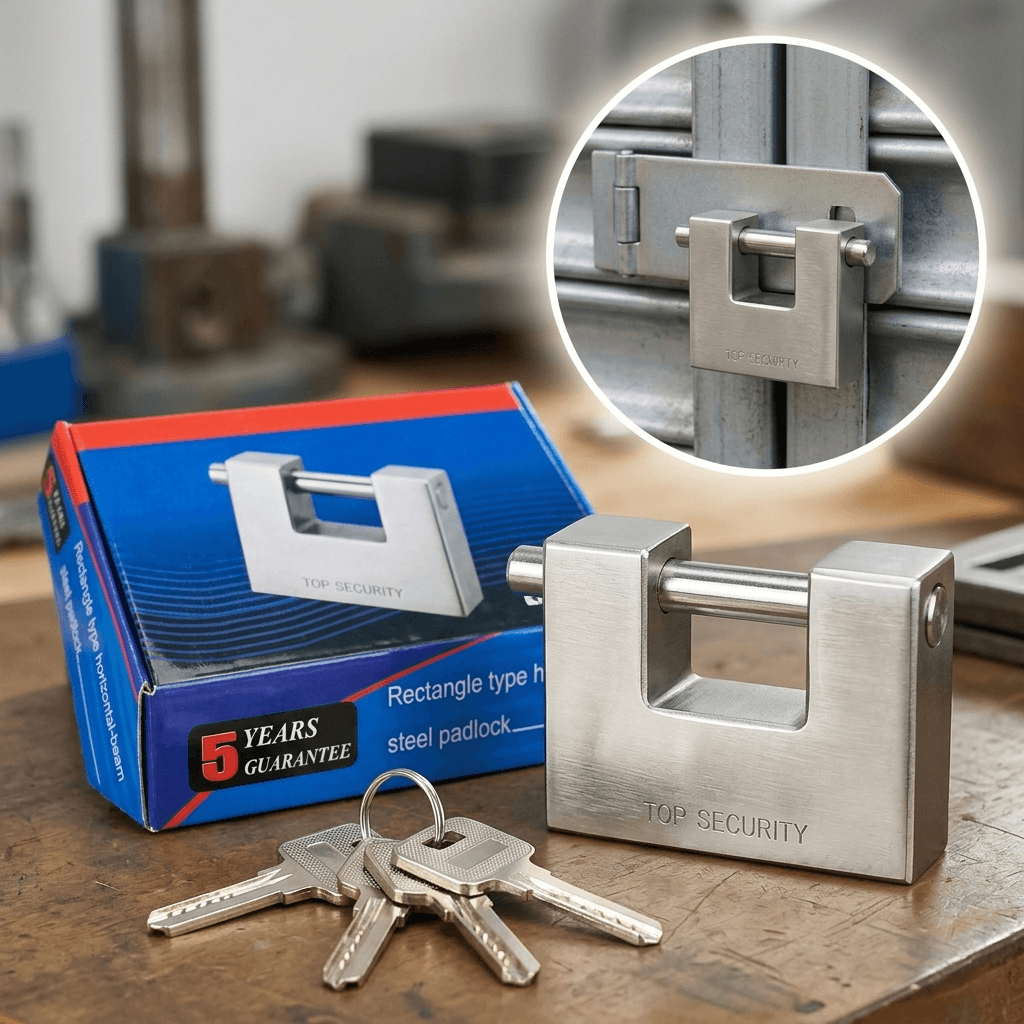 Chaoye Rectangle Type Horizontal-Beam Steel Padlock  5 years guarantee