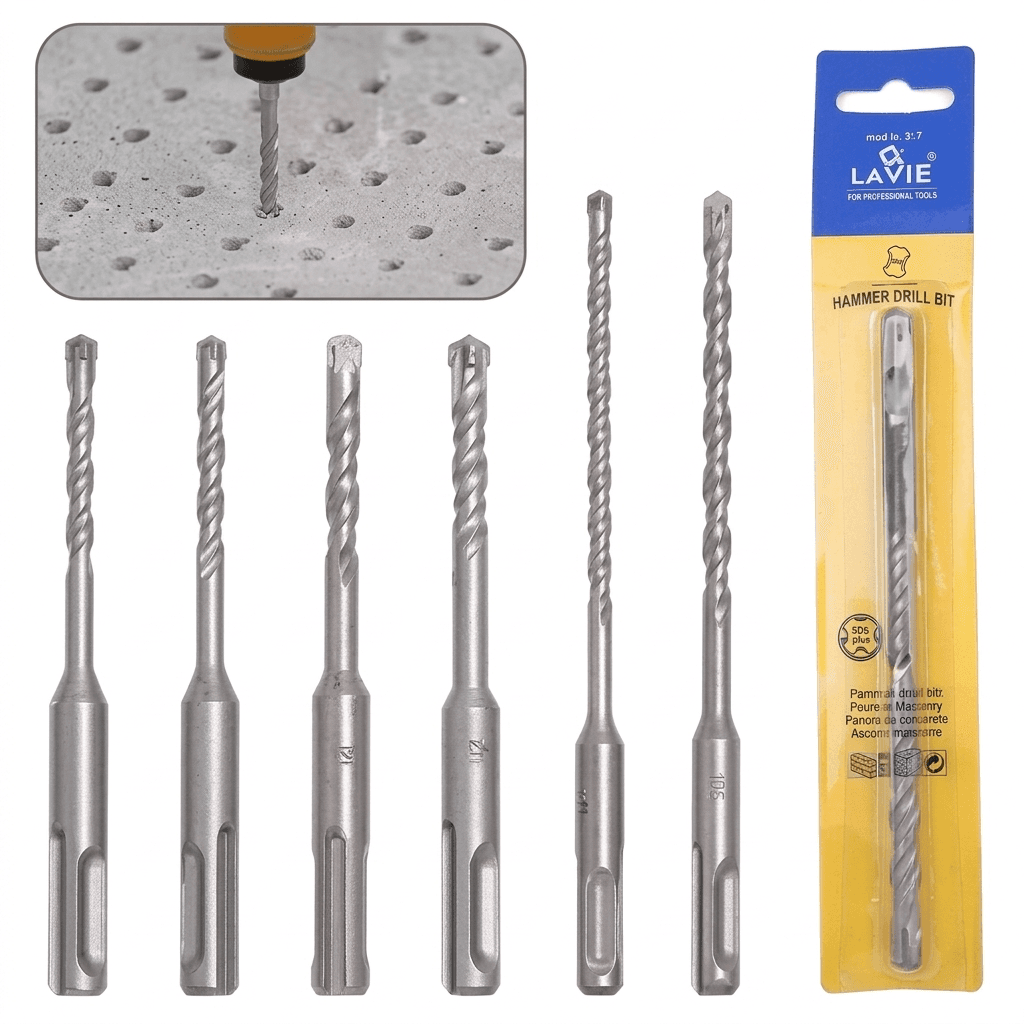 R.A.K. Gold SDS Plus Drill Bits  6.5mm (concrete)-5pcs