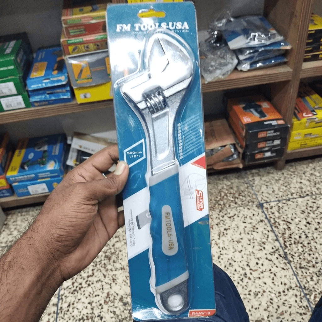 FM Tools-USA Adjustable Wrench  300mm (12"), FM-AW12