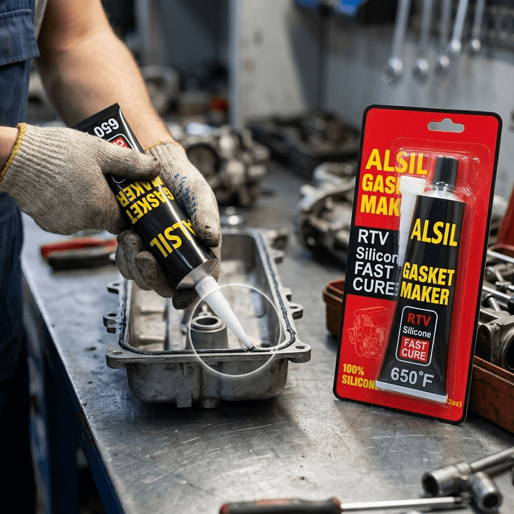 Alsil Gasket Maker  RTV silicone, fast cure, 650°F