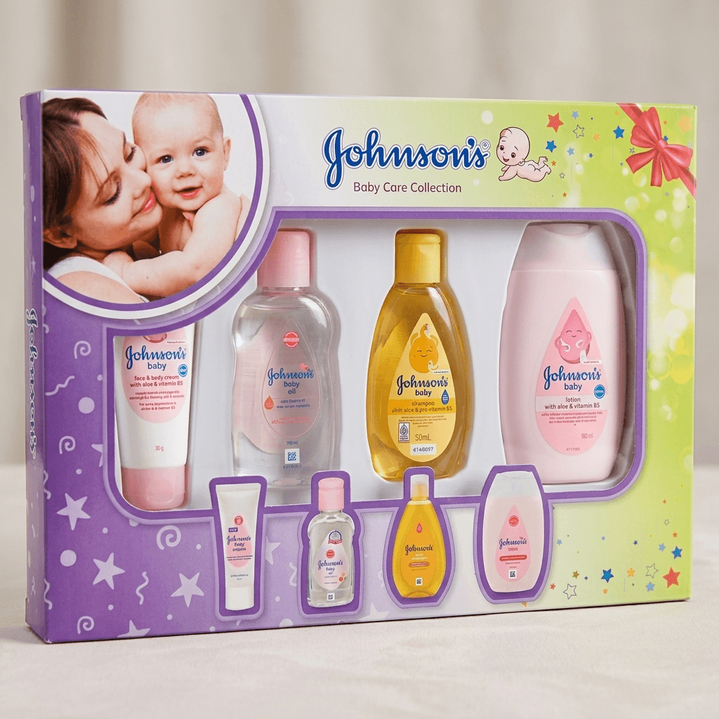 Johnson's Baby Care Collection Gift Set (cream, oil, shampoo, lotion)