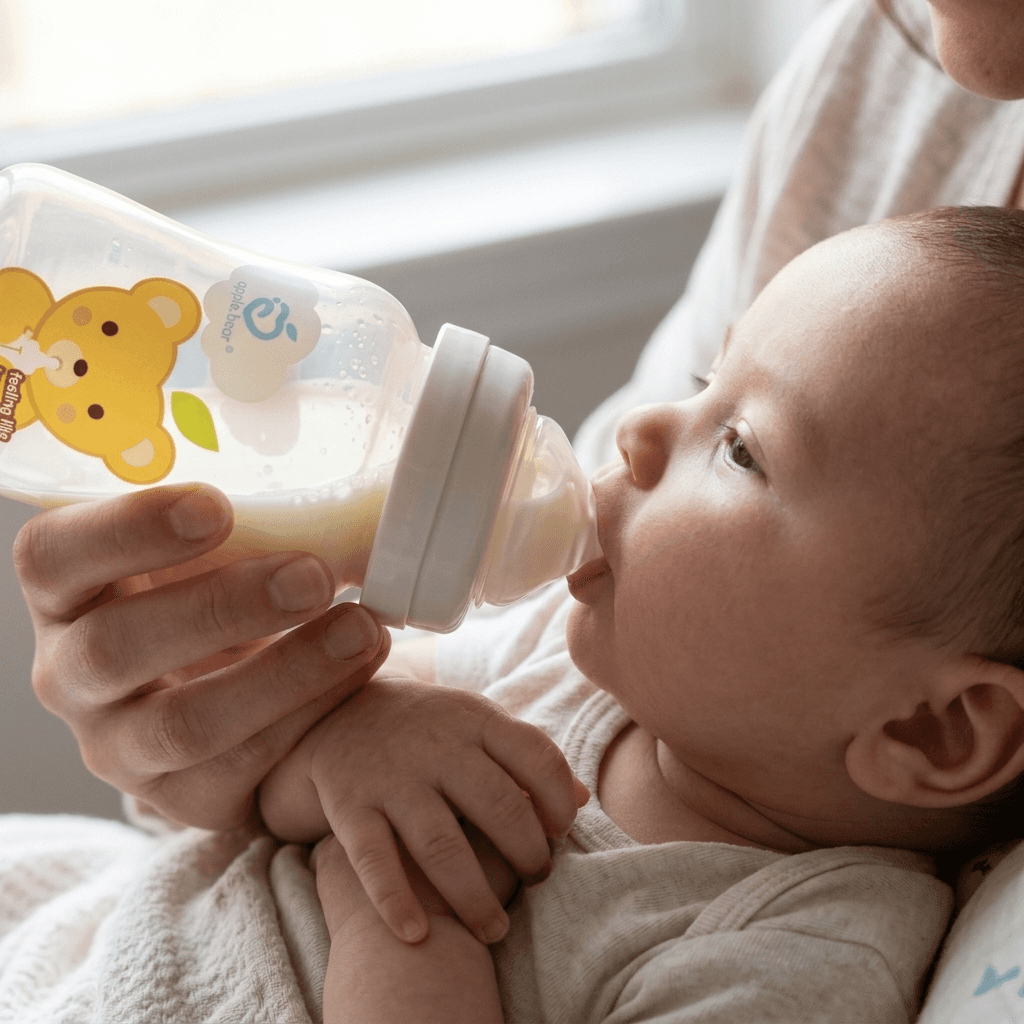 Apple Bear Peristaltic Nipple (Size S, 0-3 months) 12 Piece