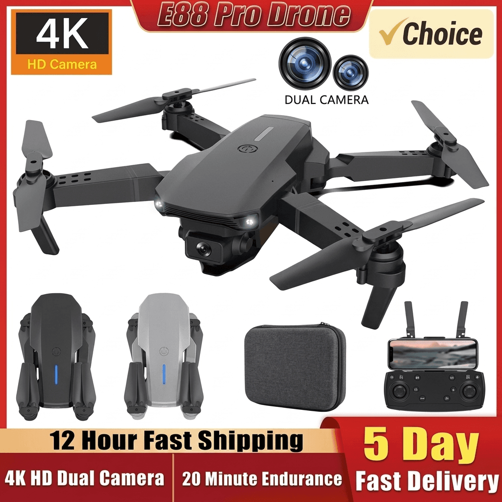 E88 Pro Foldable WiFi Drone