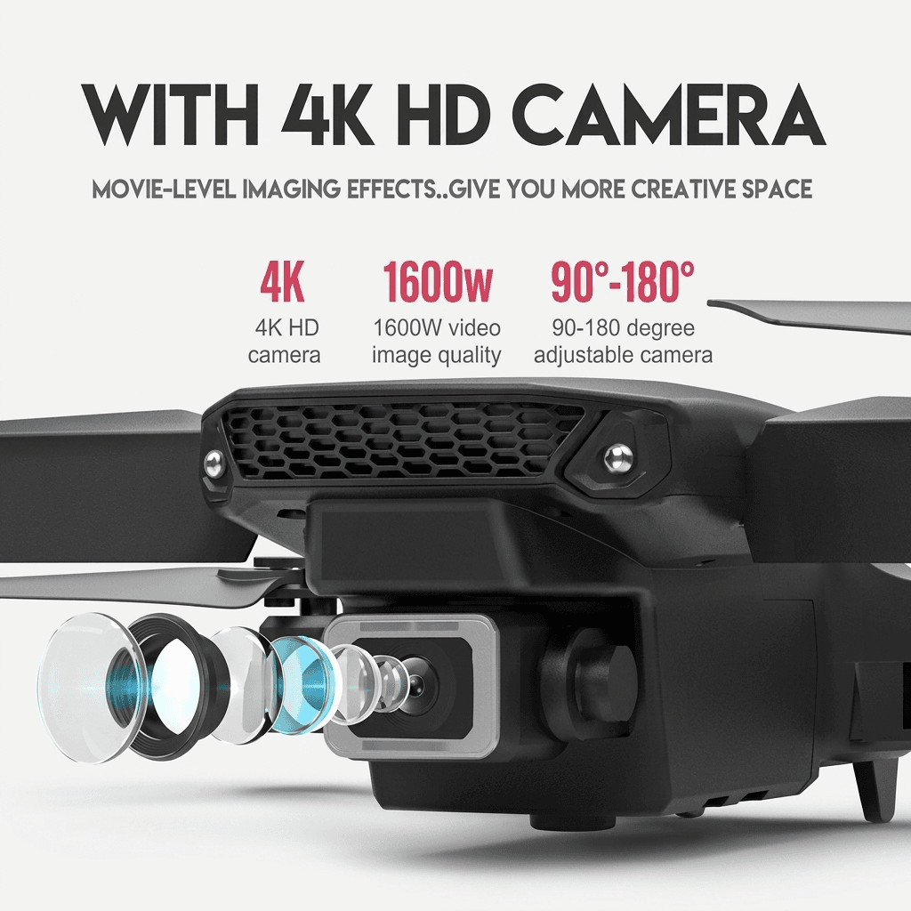 E88 Pro Foldable WiFi Drone