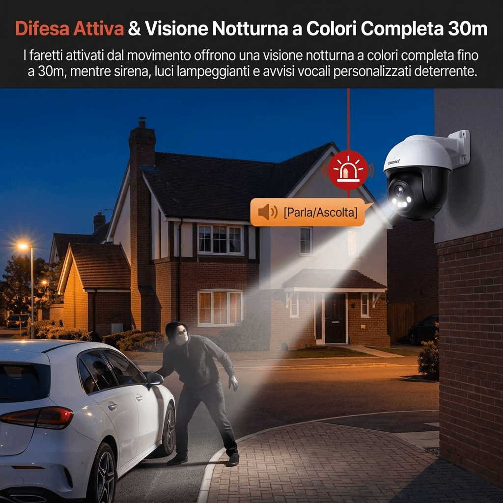 Tenda Full-Color Outdoor Wi-Fi Pan/Tilt Camera