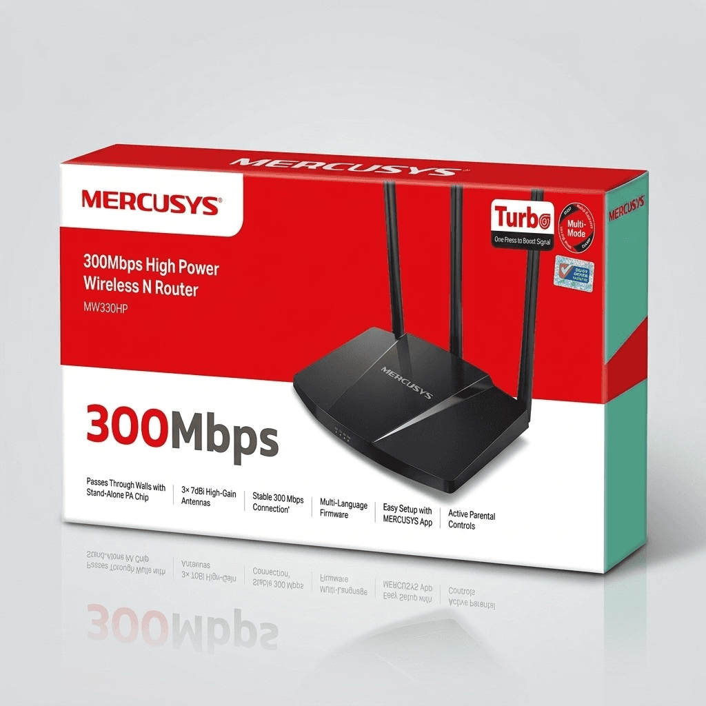 Mercusys MW330HP 300Mbps High Power Wireless N Router