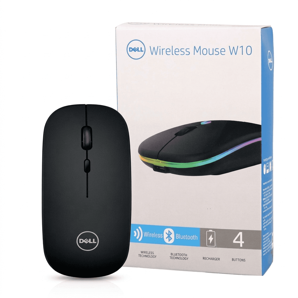 Dell W10 Bluetooth & Wireless Dual Mode RGB Mouse