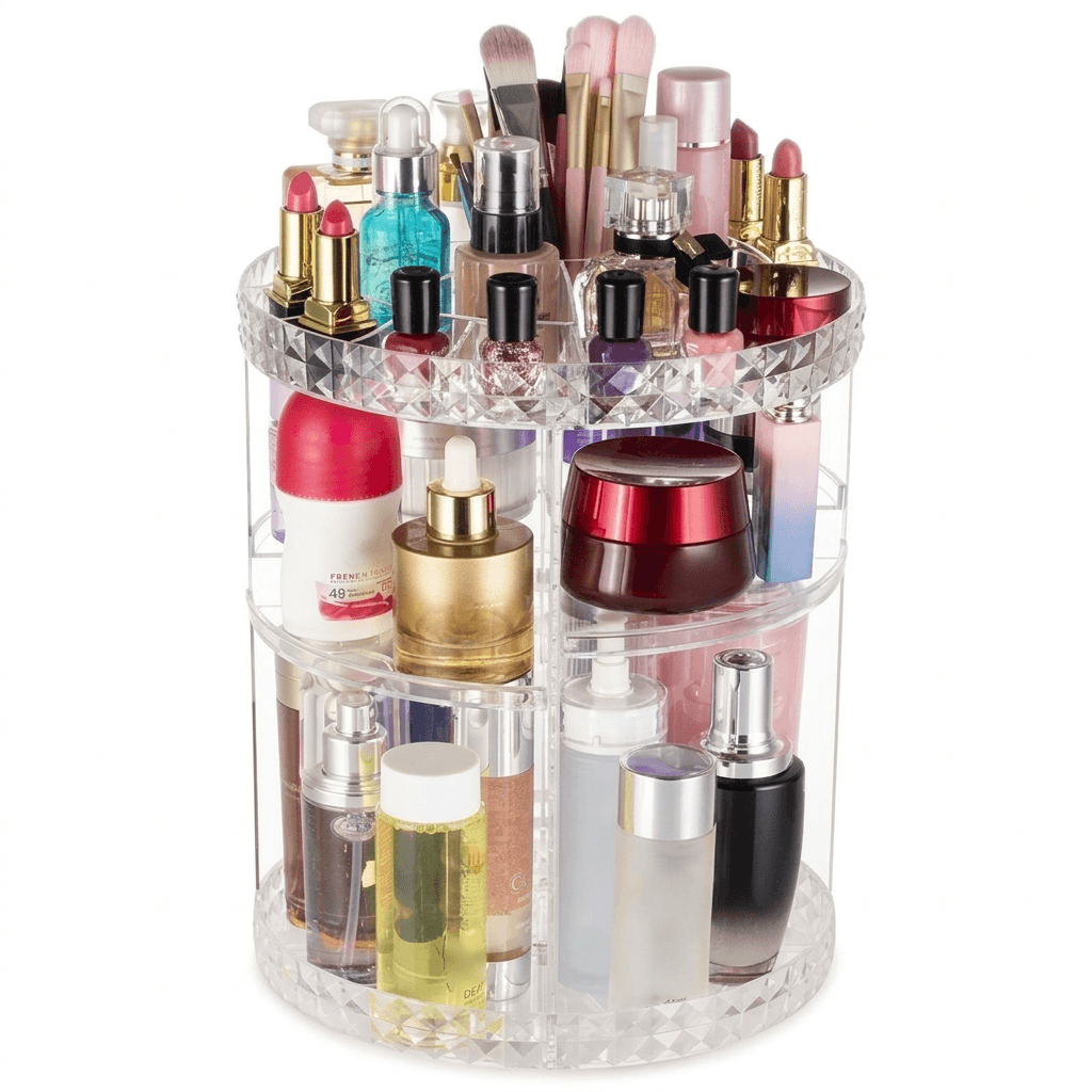 360-Degree Rotating Cosmetic Organizer