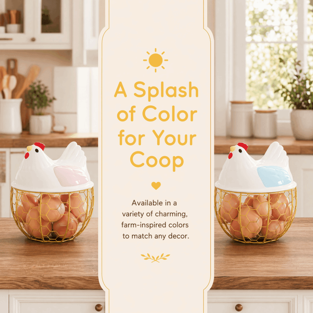 Ceramics Egg Storage Basket