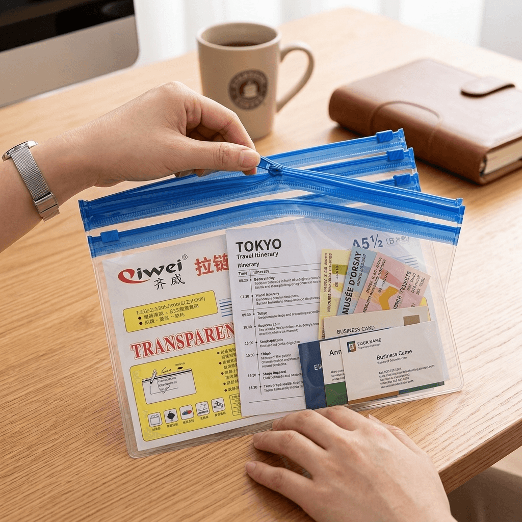 Qiwei Transparent Data Envelope-A5