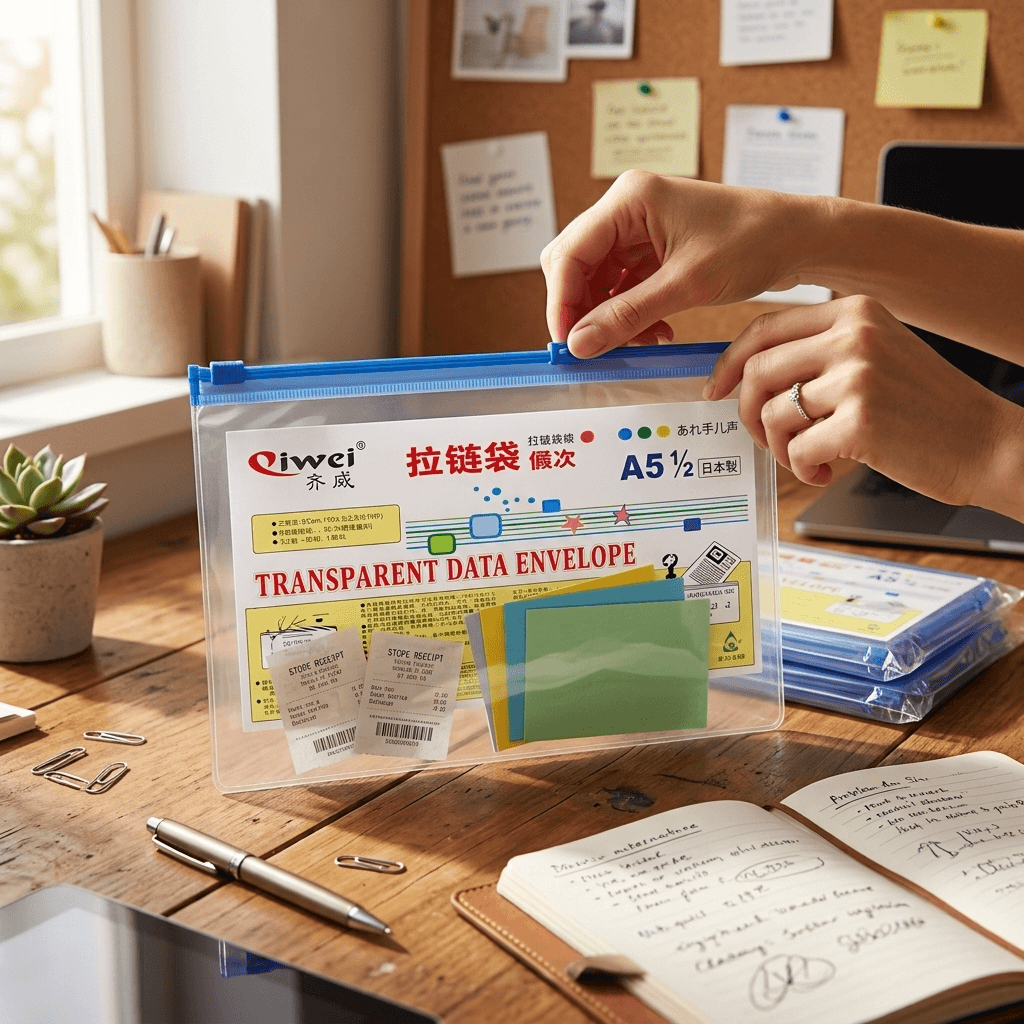 Qiwei Transparent Data Envelope-A5