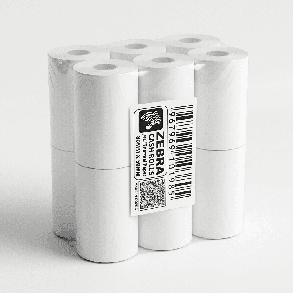 ZEBRA-Cash Rolls -Thermal Paper - 5pcs