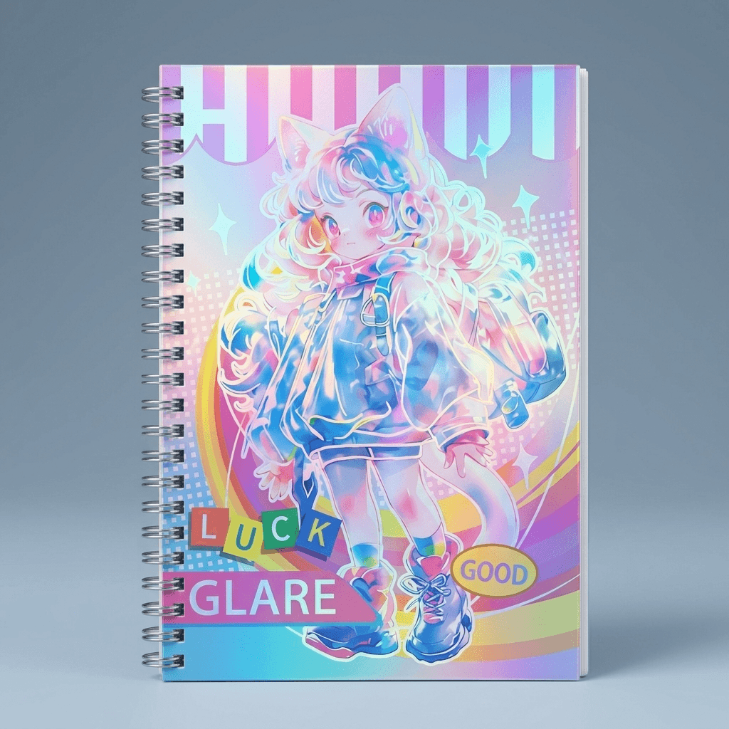 anime-themed notebook -GOOD LUCK
