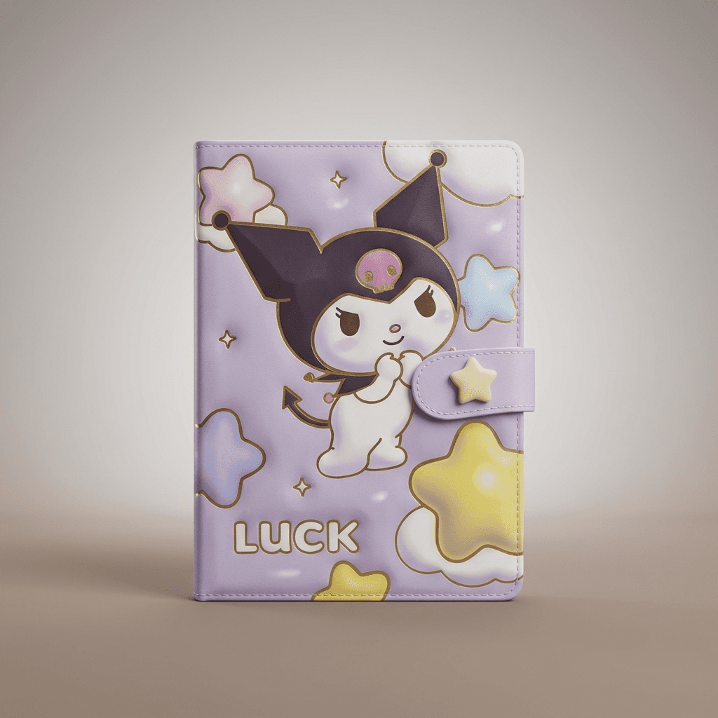 3D puffy-cover Sanrio Kuromi notebook