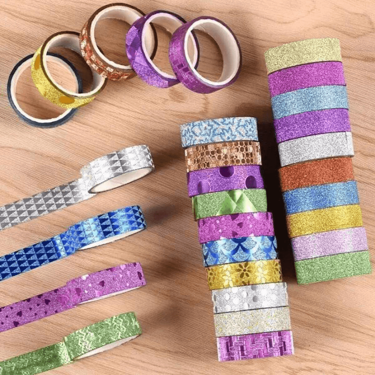 Washi Tape / Design Tape 10 Piece -Multicolor Set