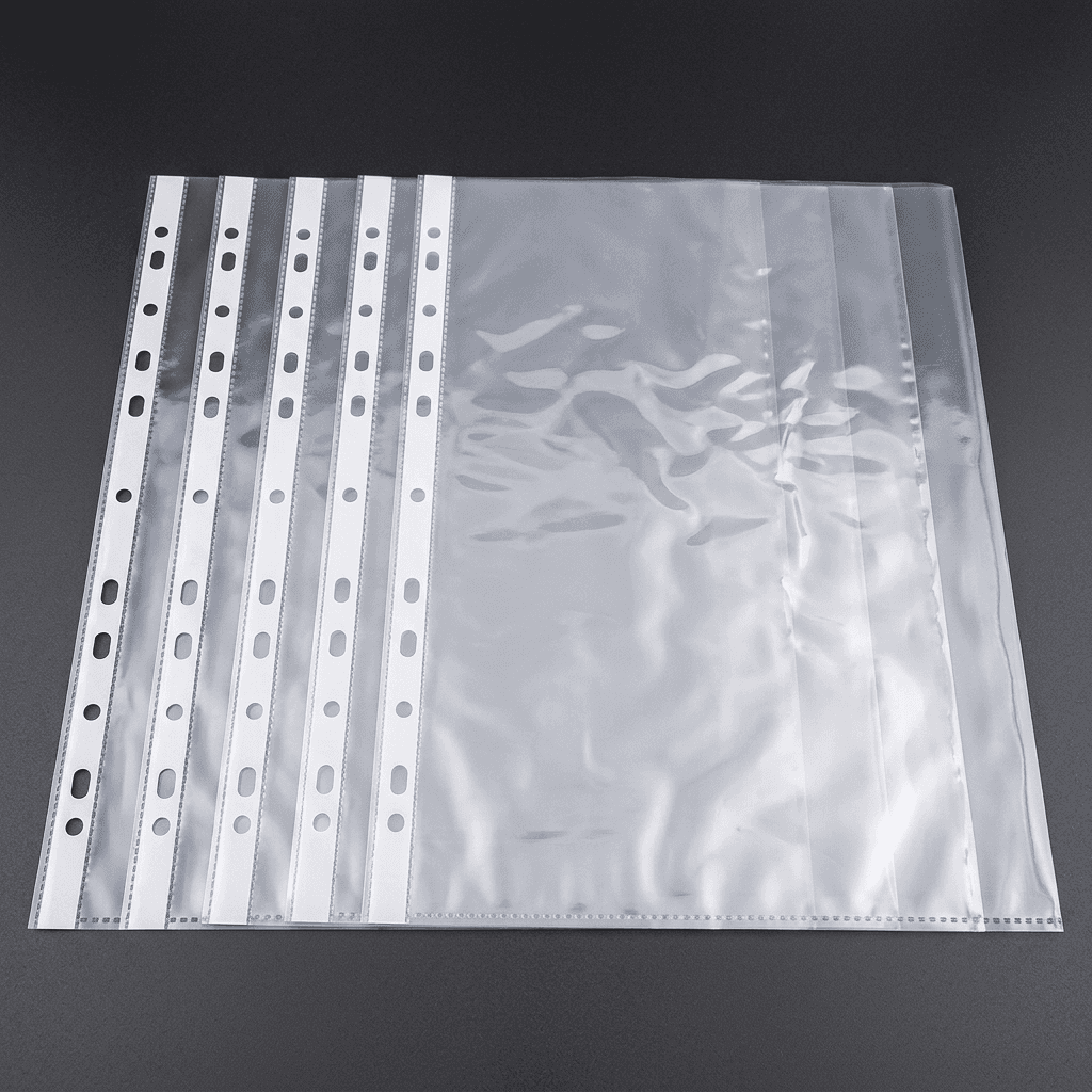 Qiwei A4 Refill Pockets -punch pockets