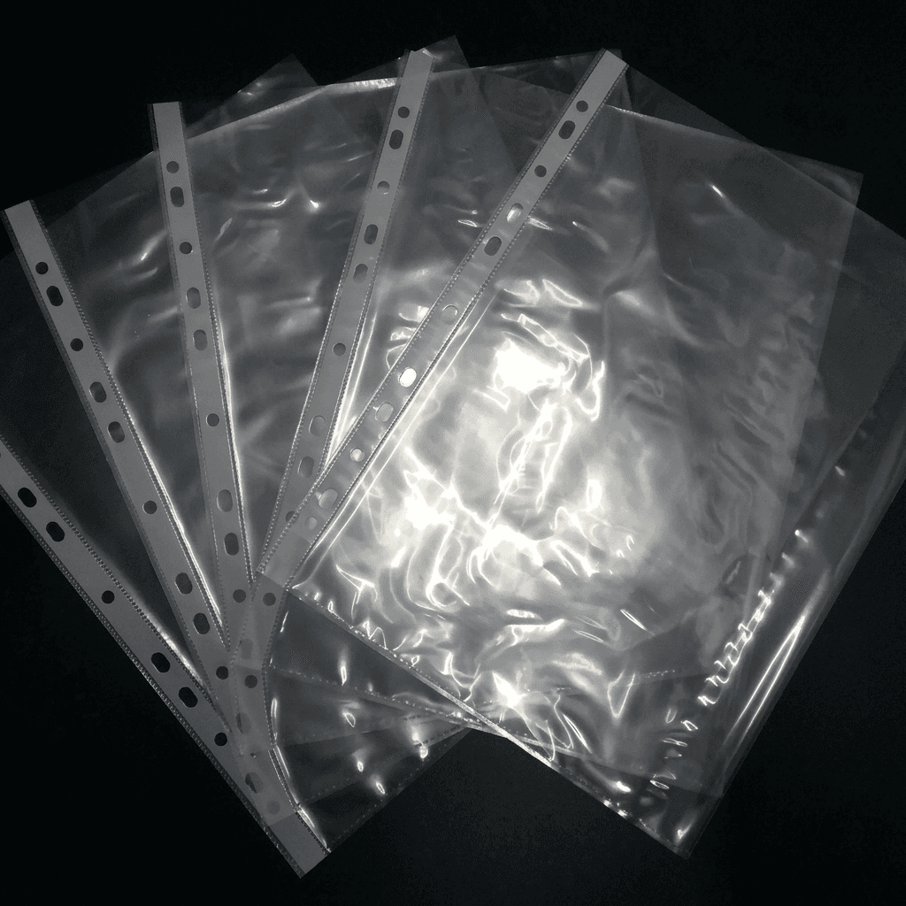 Qiwei A4 Refill Pockets -punch pockets