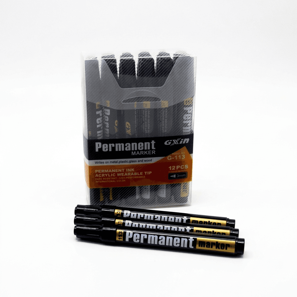 GXIN-Ink Refillable Permanent Marker - 12pcs