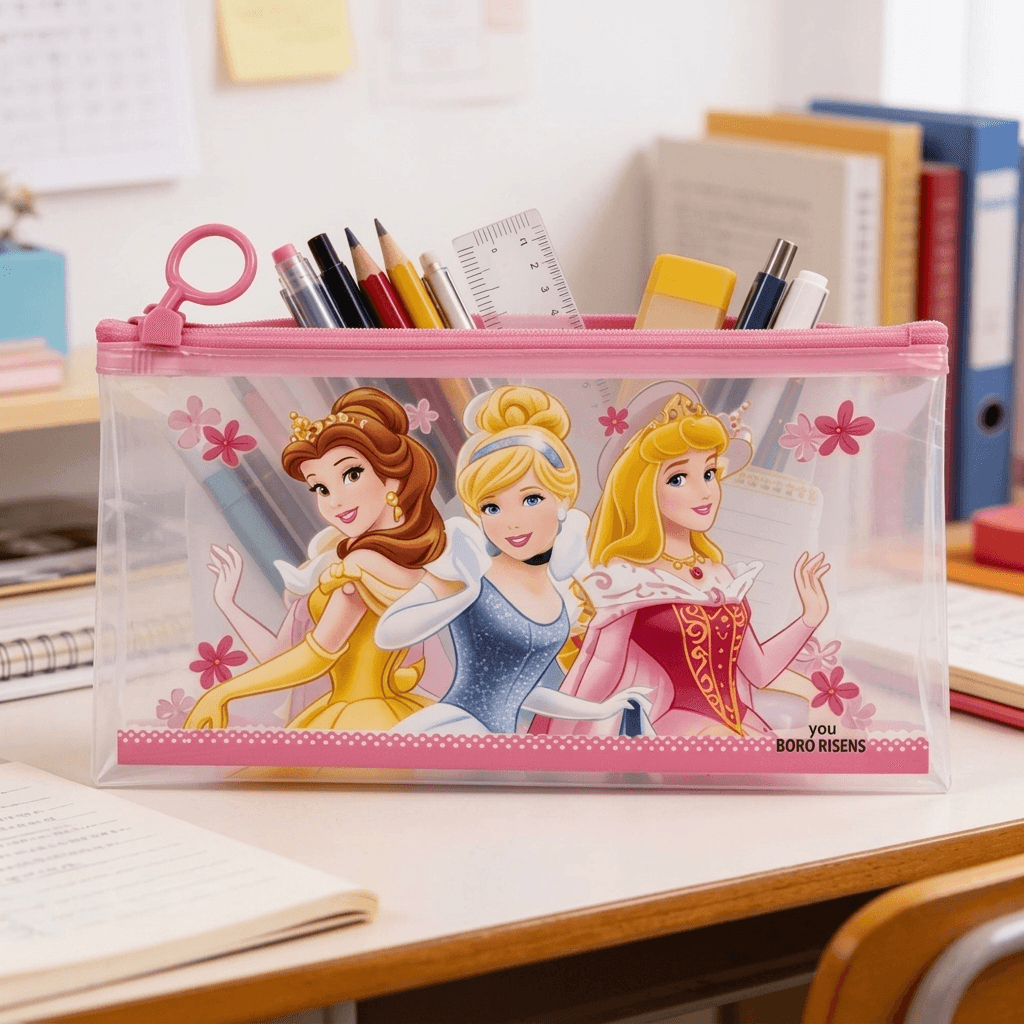 princess-themed pencil pouch