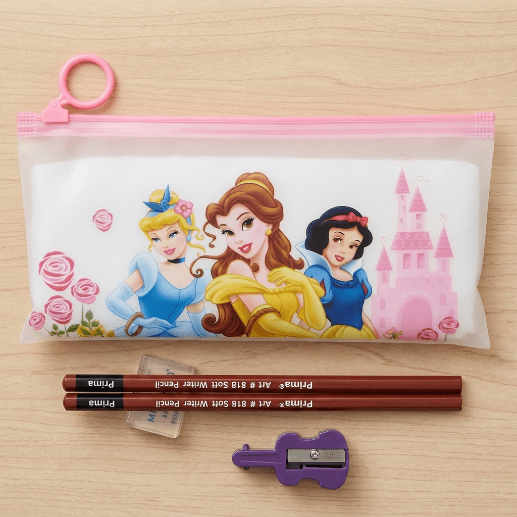 princess-themed pencil pouch