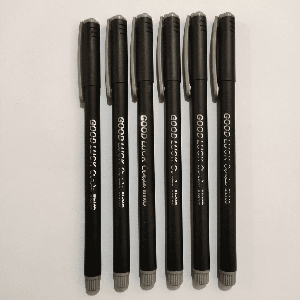 Good Luck-Black Pen - 6pcs