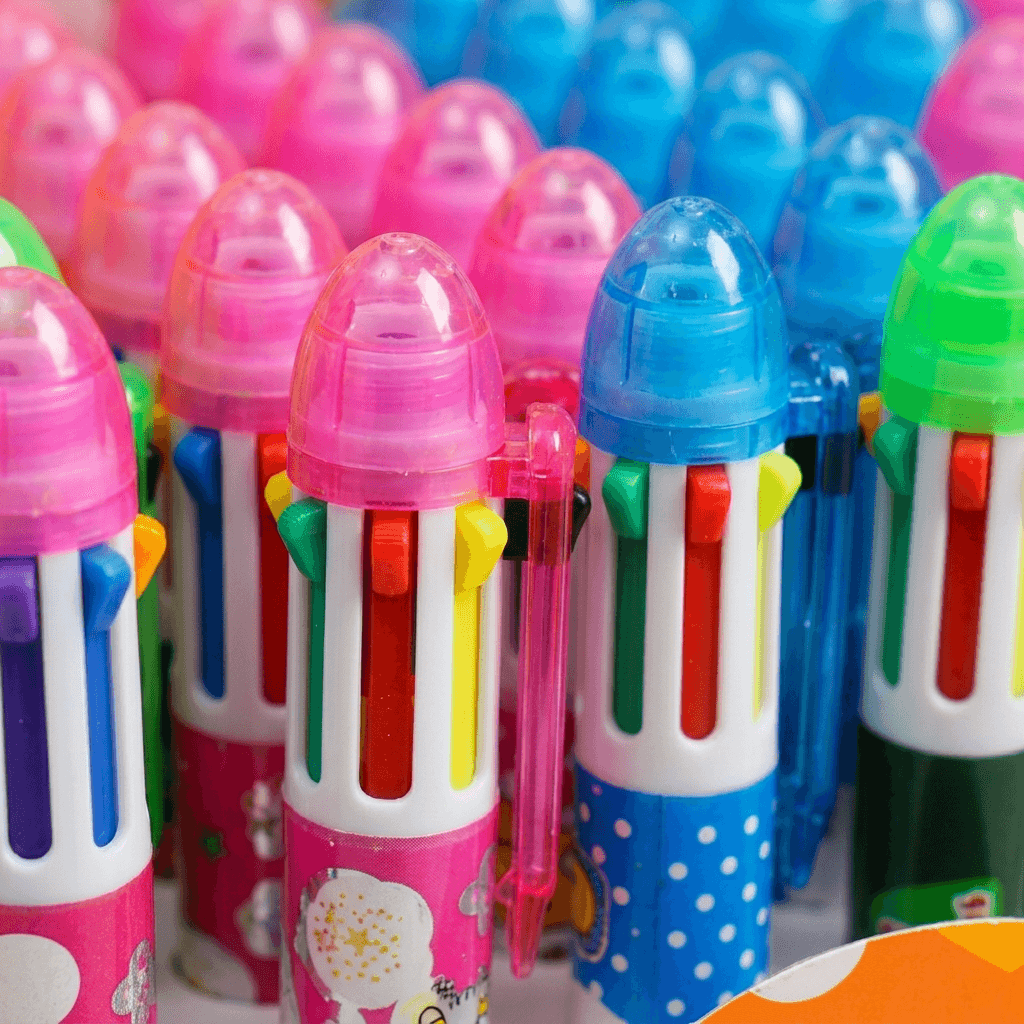 Multicolor 8 in 1 Cartoon Character Ballpoint Pens. - 36pcs