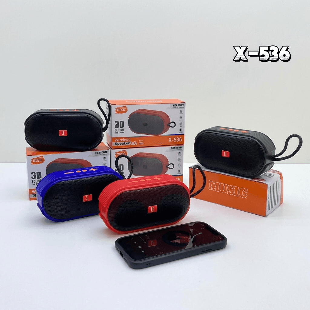 X-536 Bluetooth, USB, SD Card & FM Radio Supported Wireless Speaker