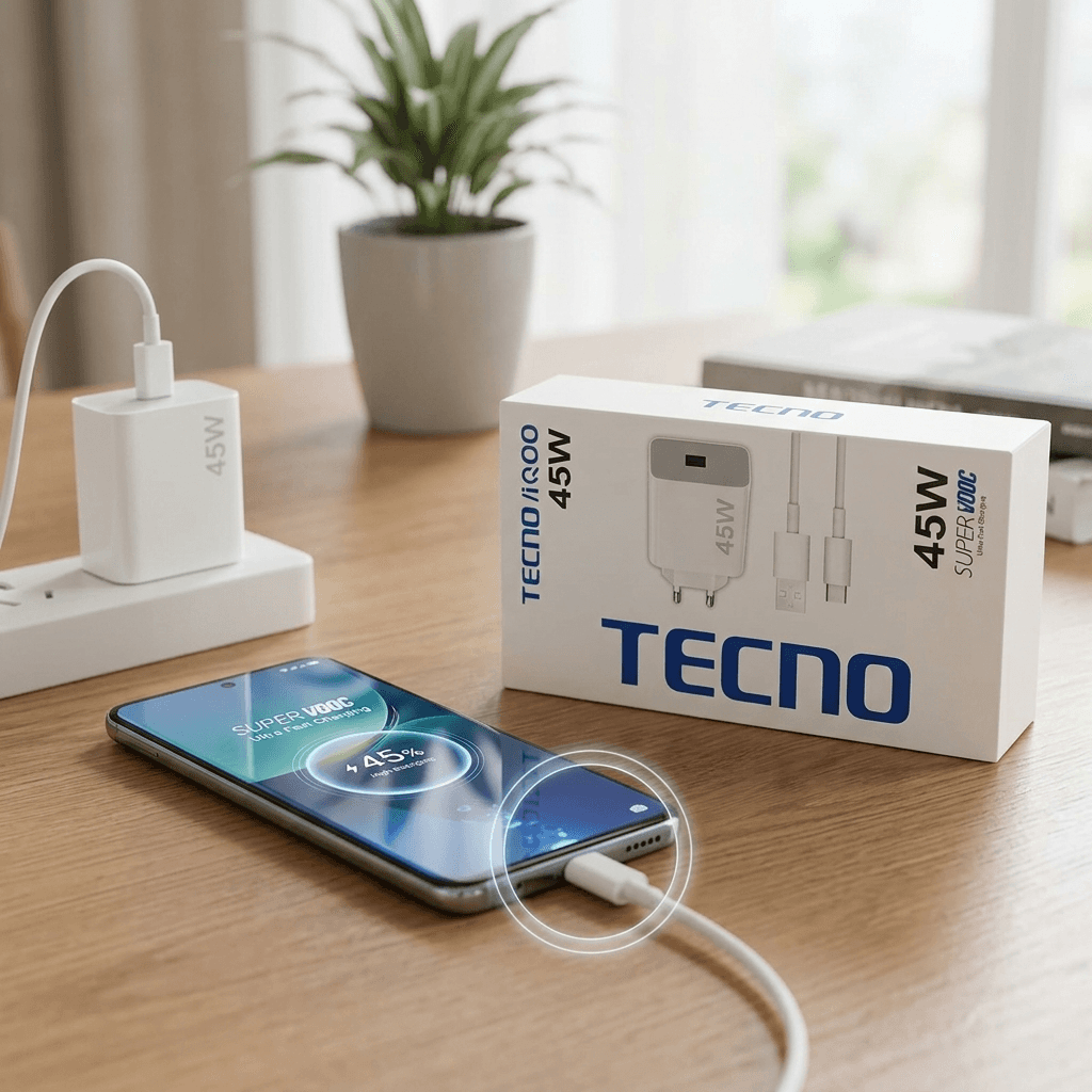 Tecno / iQOO 45W Fast Charger / Super VOOC Charger